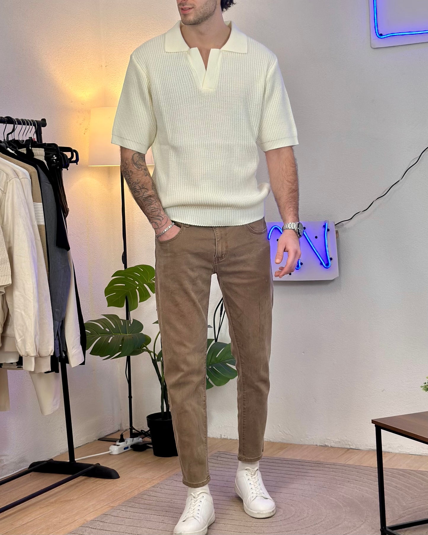 Polo Oversize col. Bianco