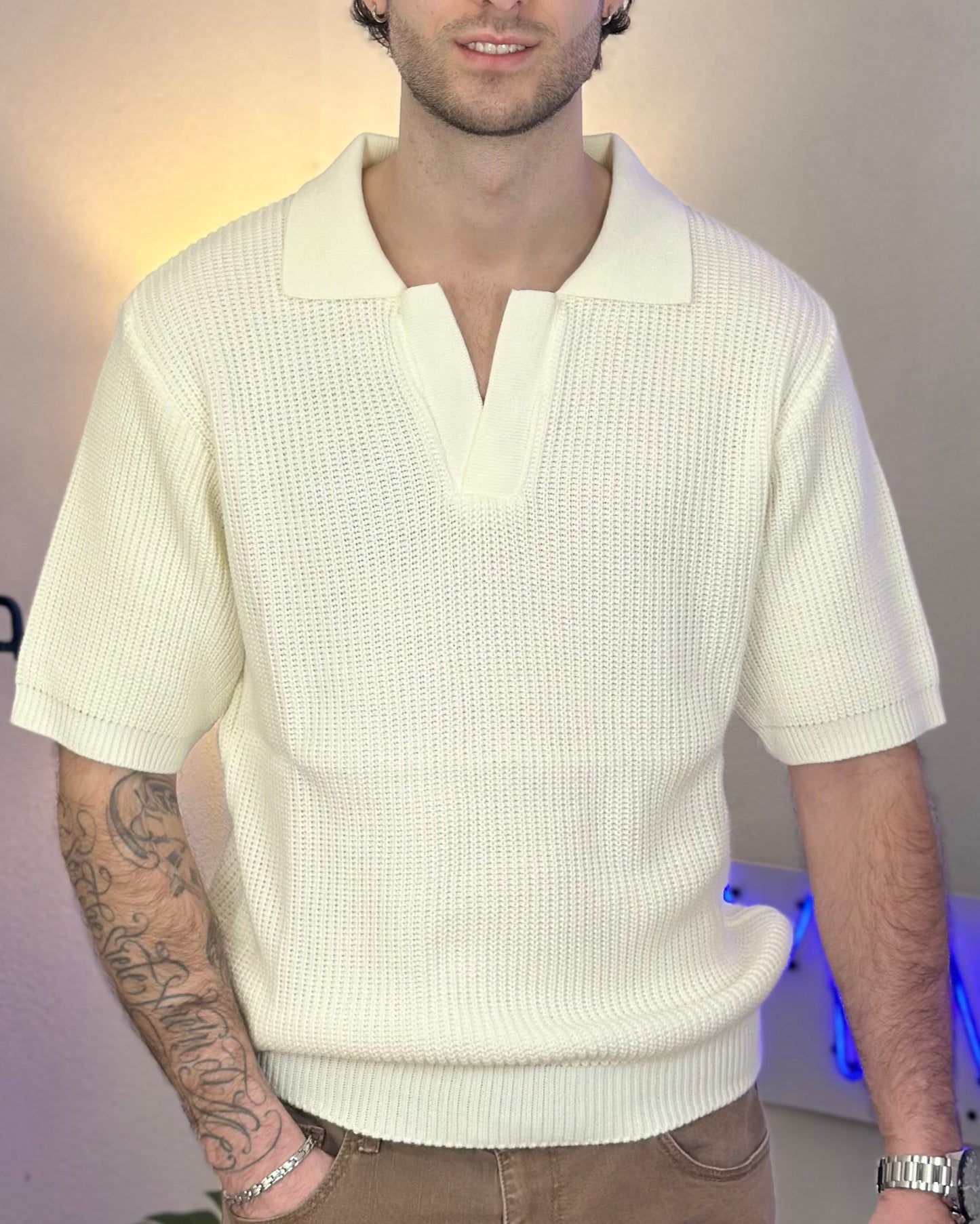 Polo Oversize col. Bianco