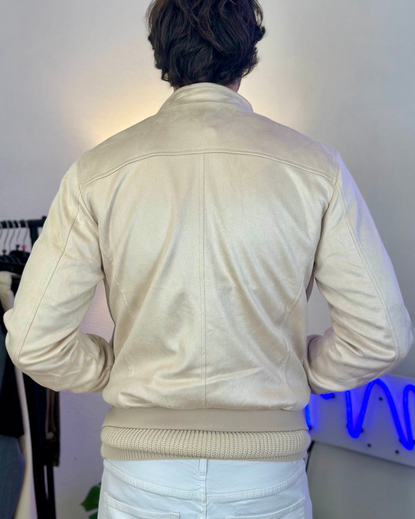 Giacca in Velluto col. Beige