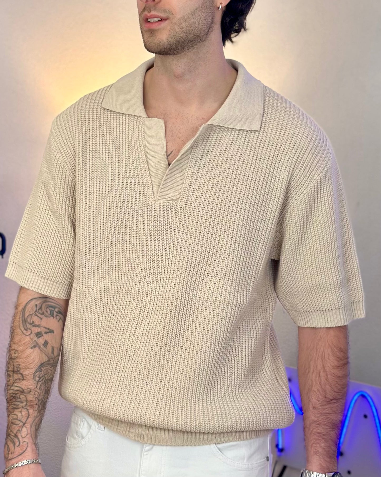 Polo Oversize col. Bianco