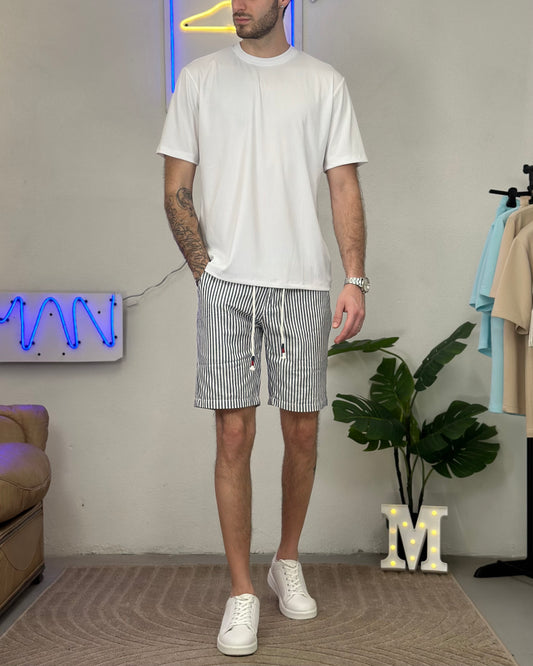 Bermuda a Righe con Laccio