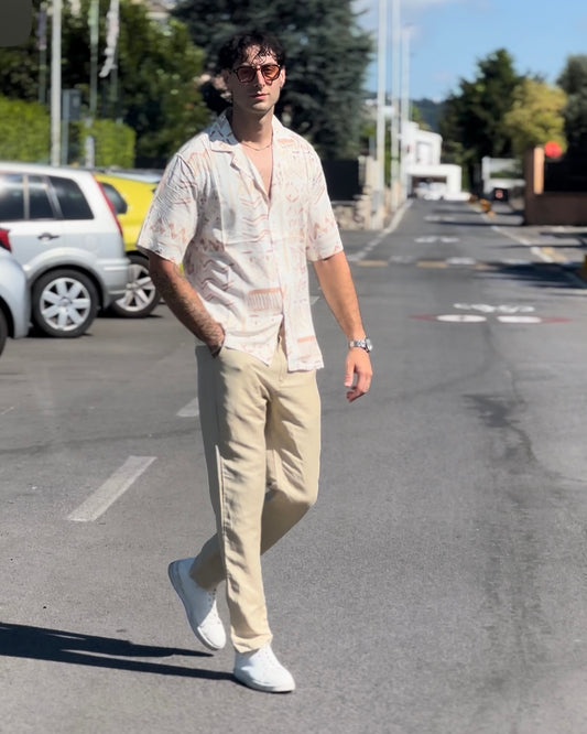 Camicia estiva con fantasia