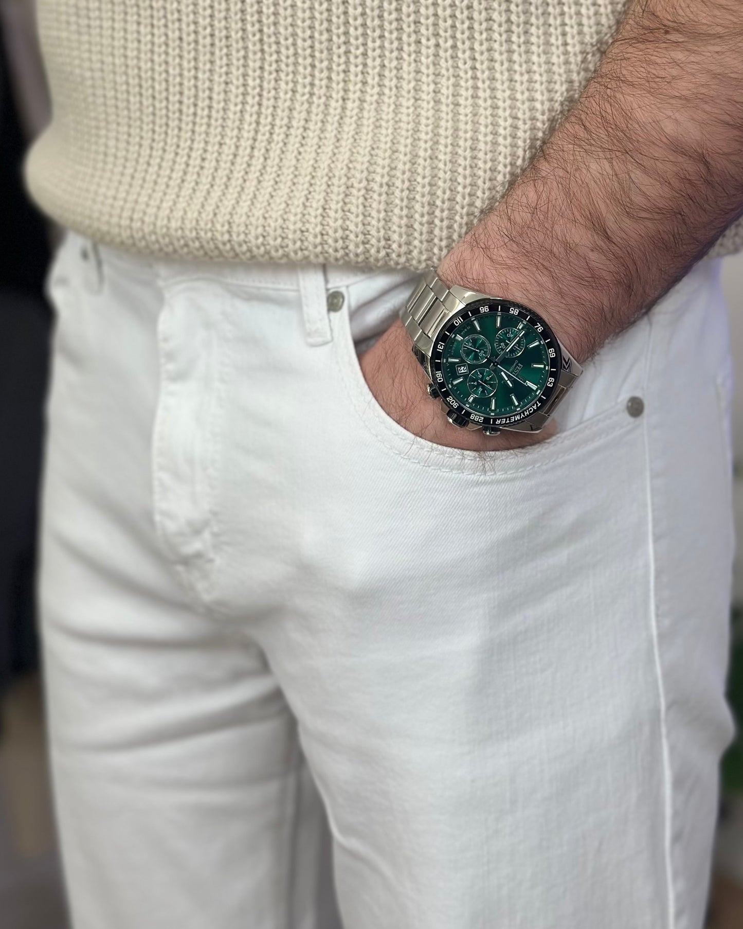 Pantalone Capri Fit col. Bianco