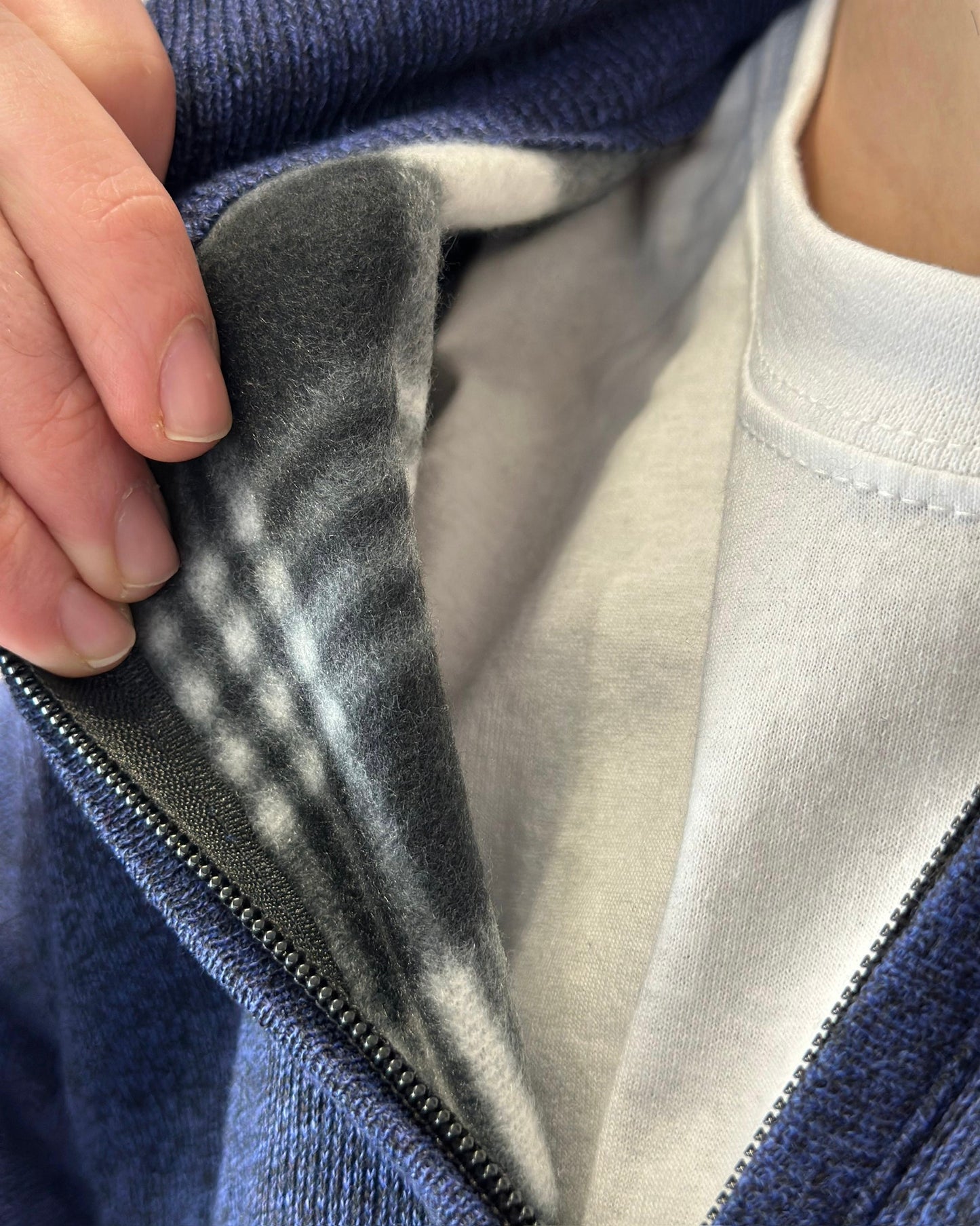 Maglione a Collo Alto con Zip