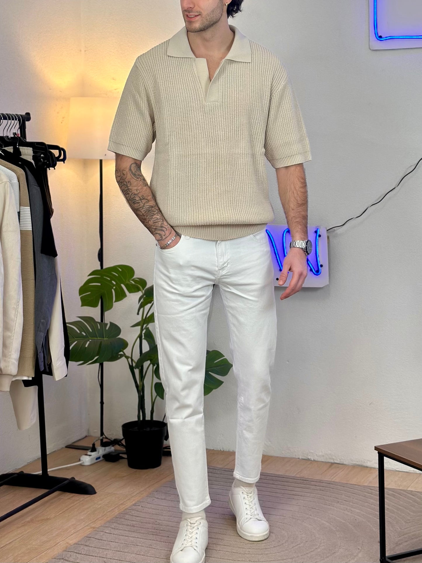 Polo Oversize col. Bianco