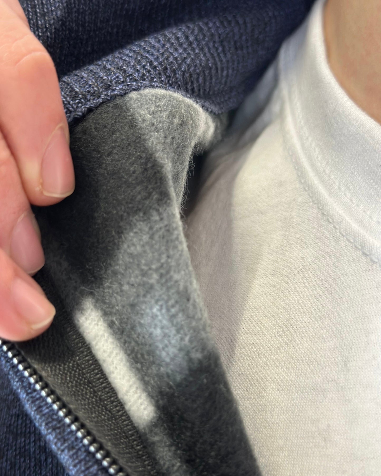 Maglione a Collo Alto con Zip