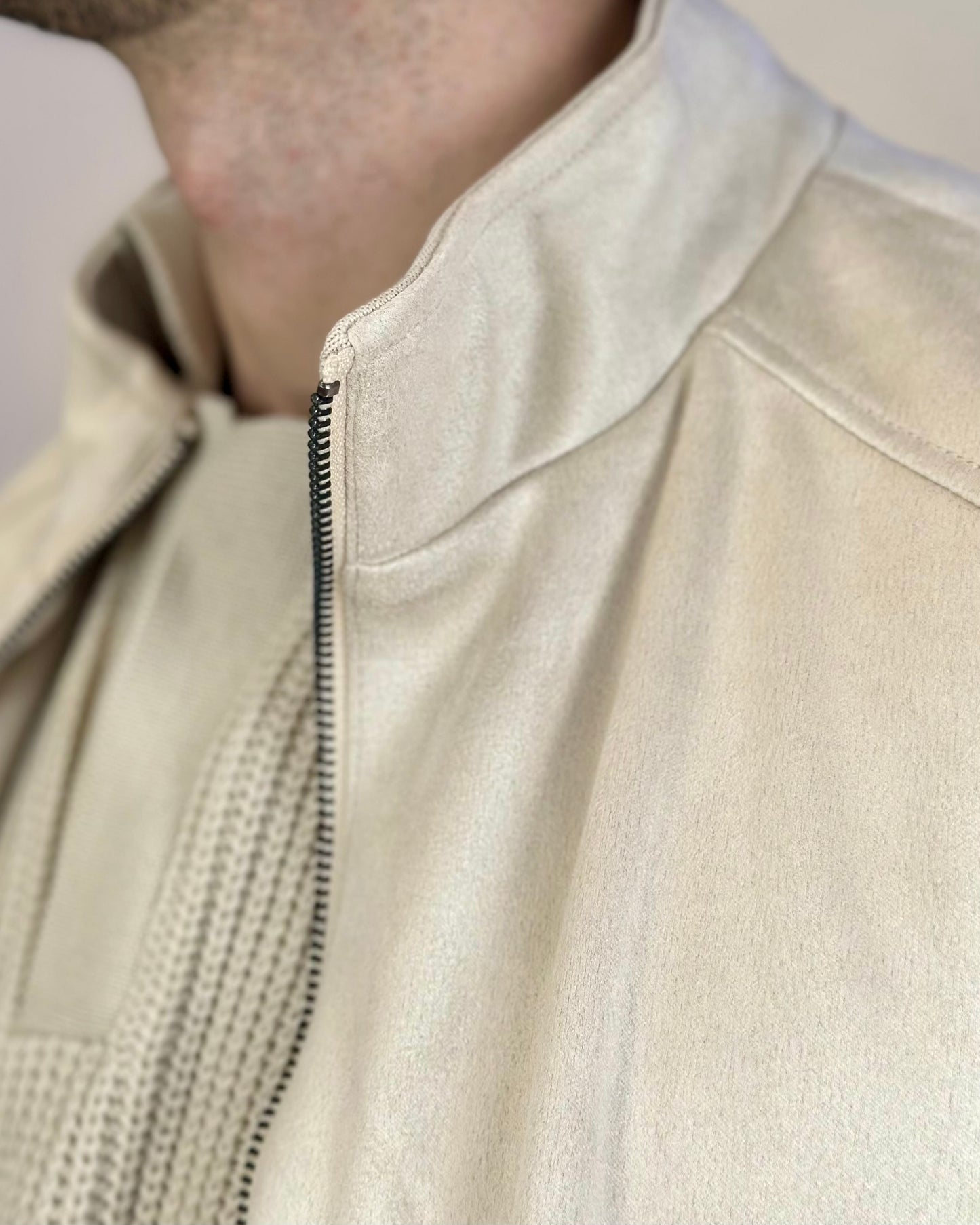 Giacca in Velluto col. Beige