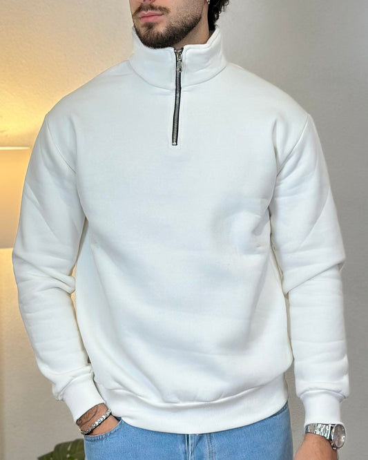 Maglione Felpato con Zip