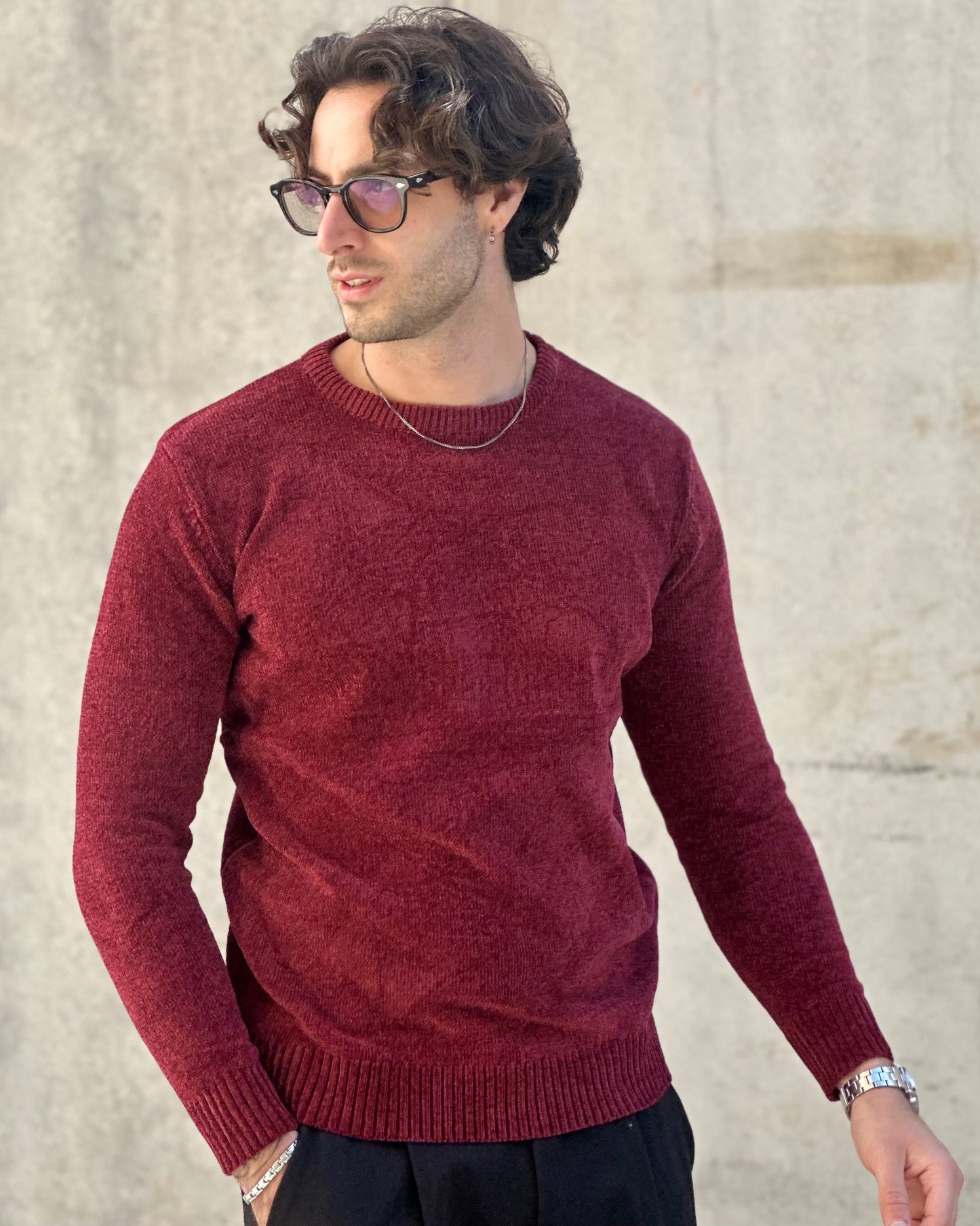 Maglione in ciniglia