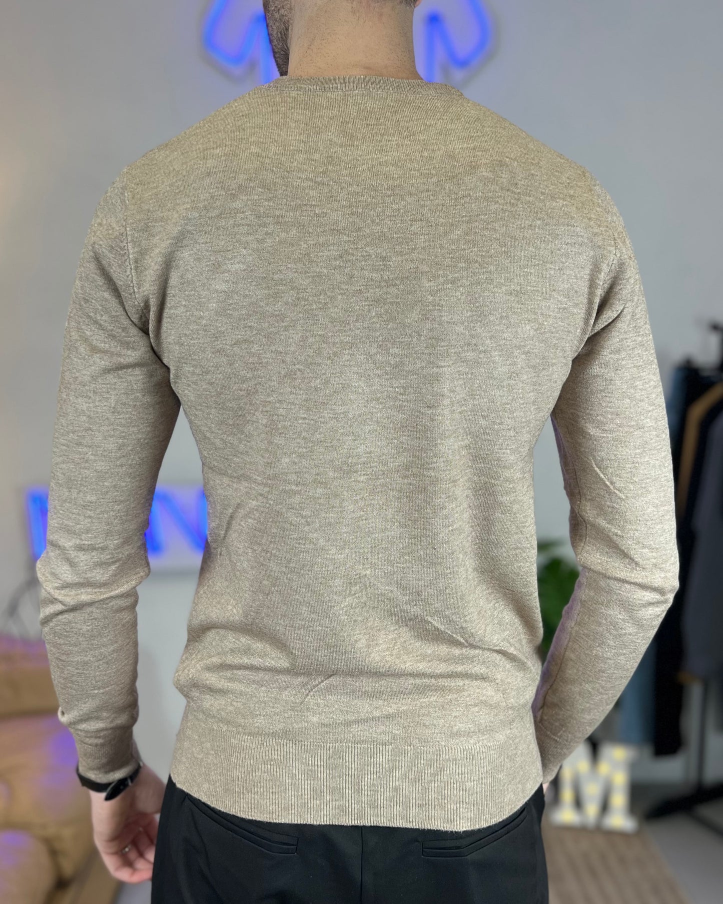 Maglione Pullover Leggero col. Beige Scuro