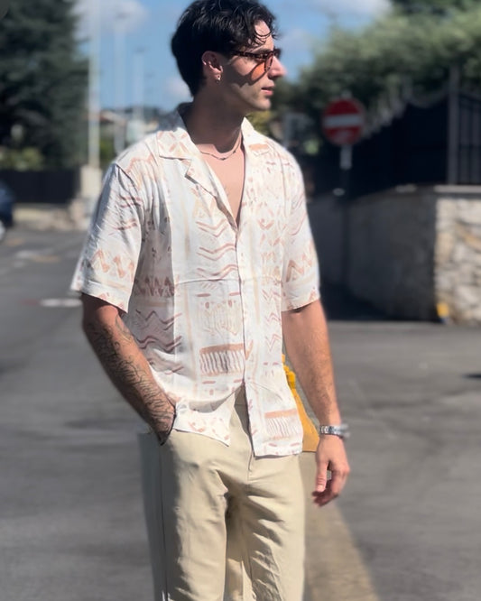 Camicia estiva con fantasia