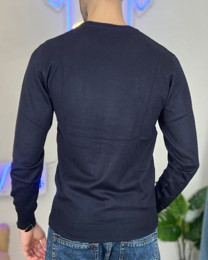 Maglione Pullover Leggero col. Blu Scuro