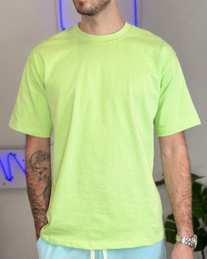 Maglia T-Shirt Oversize col. Verde Fluo