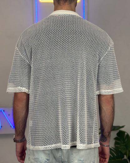 Camicia Traforata col. Bianco
