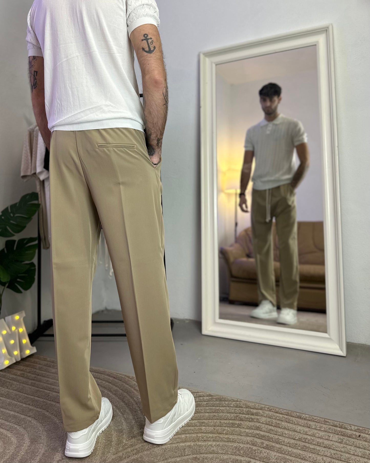 Pantalaccio Baggy Fit col Beige